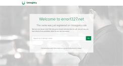 Desktop Screenshot of error1327.net
